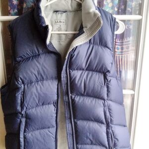 L.L. Bean Men's Dark Blue Quilted Vest